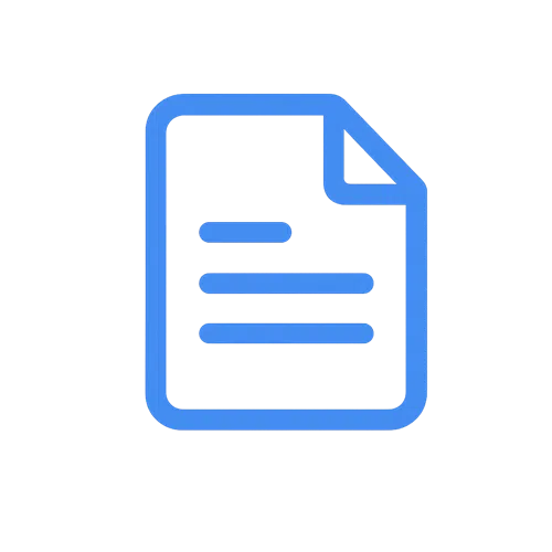 A_vector_icon_in_solid_blue_depicts_a_document._Th_500x500